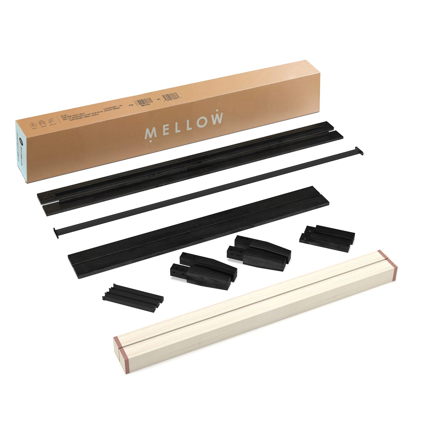12 Inch Solid Wood Platform Bed with Wooden Slats, No Box Spring Needed, Easy Assembly, Queen, Pine