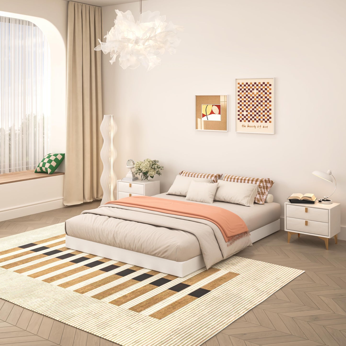 Queen Size 5 Inch Low Profile Box Spring, Metal Bed Base with Fabric Cover, Easy Assembly Mattress Foundation, High Strength Support