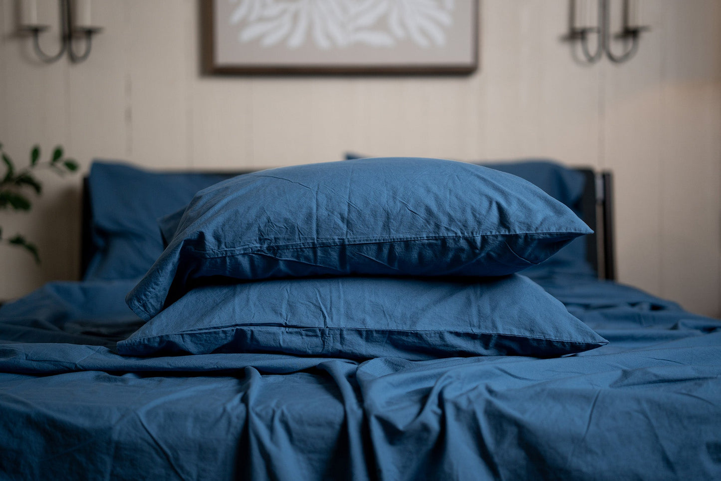 Maplecrest Home - Crinkle Percale Organic Cotton Sheet Set + Pillowcases (Final Sale)